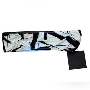 NORMA KAMALI Sweats Abstract Lines Bandeau Bikini Top - Women’s Size Large - New